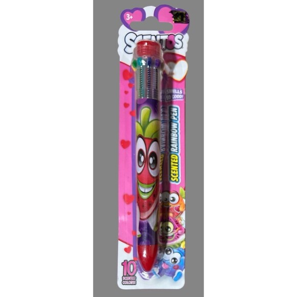 Scentos Valentine’s Day Scented Rainbow Pens Lot of 9 – 10 Colors Each NEW - Picture 2 of 3